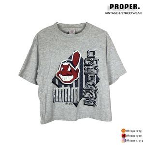 Vintage Cleveland Indians Single Stitch Tee mlb
